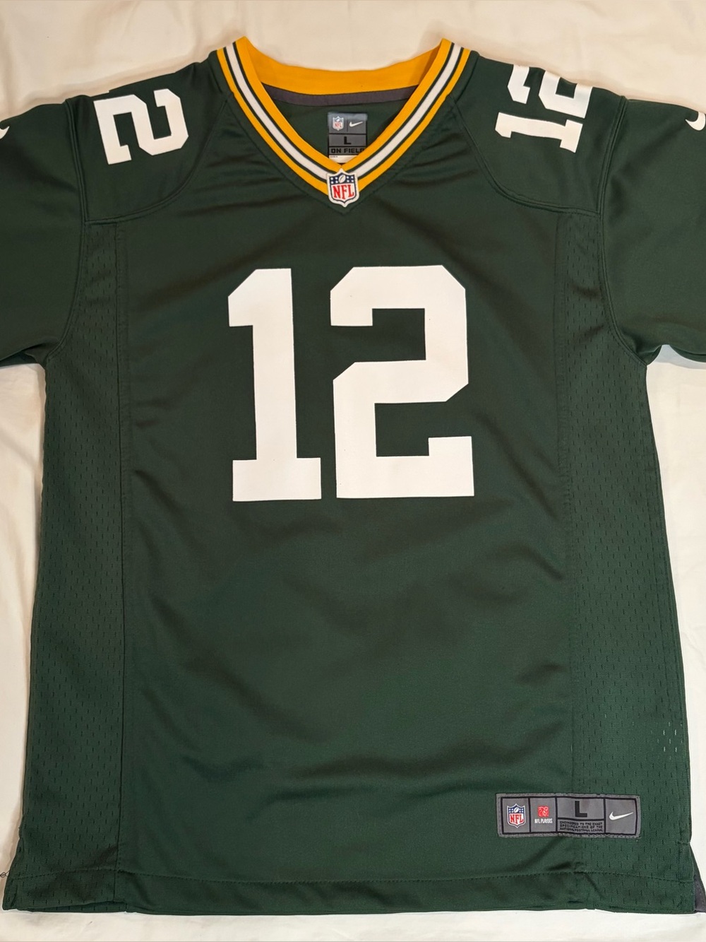 Nike Aaron Rodgers #12 Green Bay Packers Jersey Youth Large 14–16